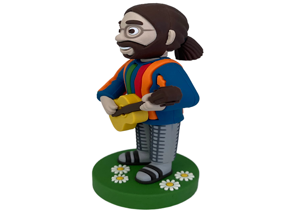 Factory Custom Wholesale 3D PVC Rubber The Guitar Man Action Figure pic 6