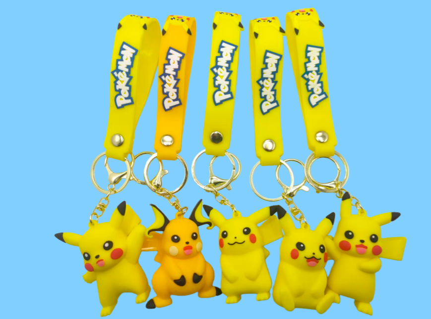 Stock $0.5/PCS Spot PVC keychain Cute Creative 3D Soft PVC Keychain Rubber Silione keychain
