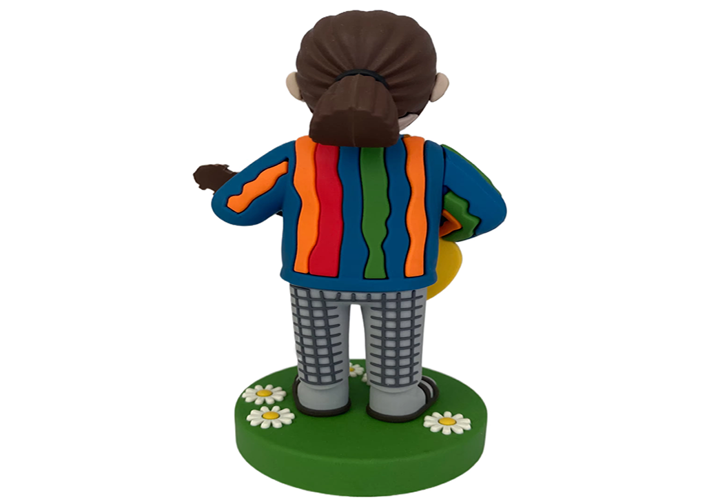 Factory Custom Wholesale 3D PVC Rubber The Guitar Man Action Figure pic 2