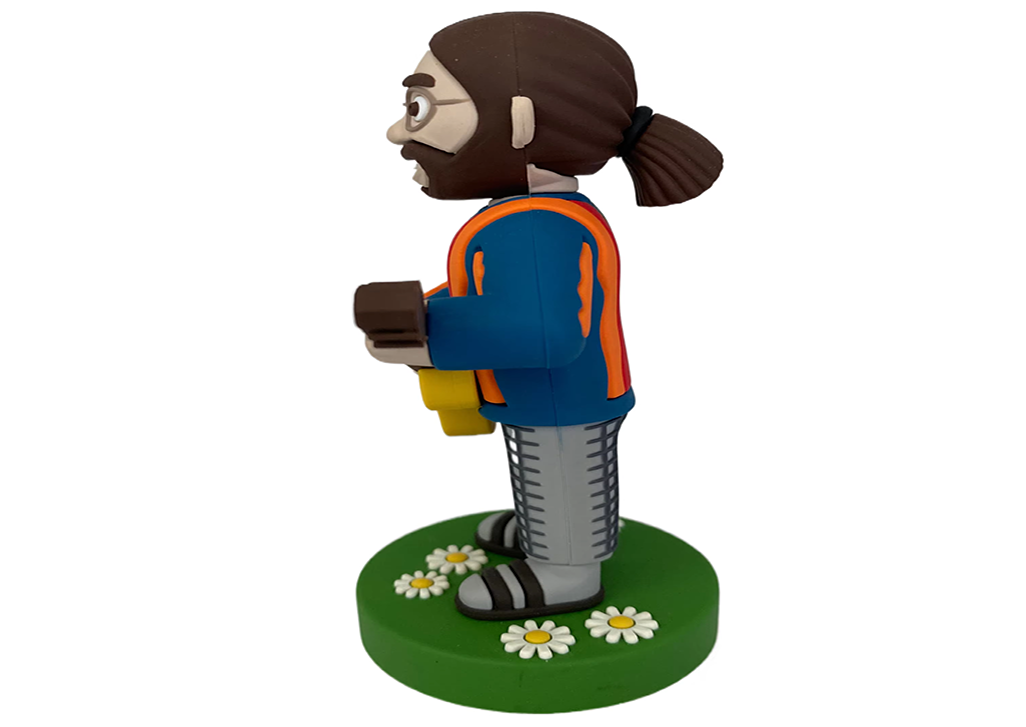 Factory Custom Wholesale 3D PVC Rubber The Guitar Man Action Figure pic 3