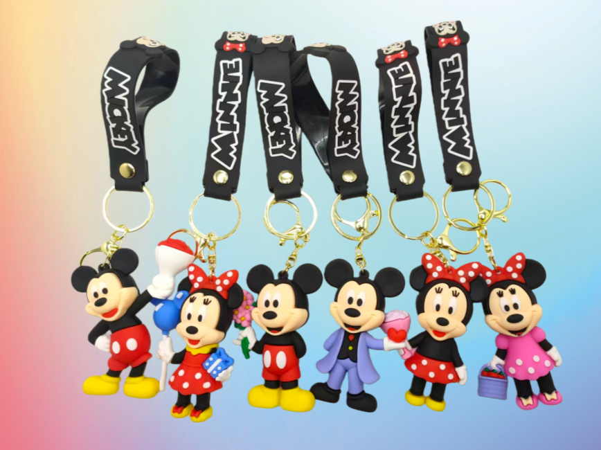 Spot keychain Creative 3D Soft PVC Rubber Keychain Factory Price pic 2