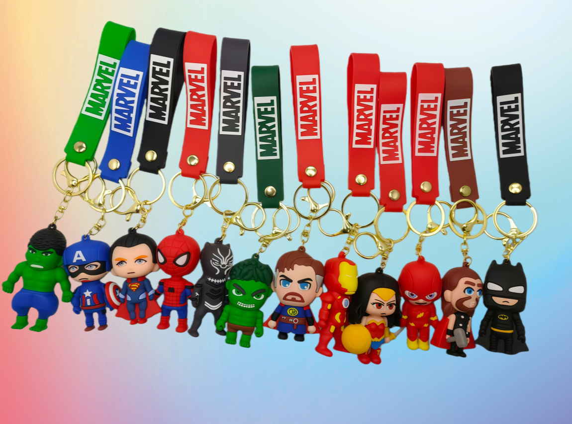 Spot keychain Creative Cartoon Cute 3D Soft PVC Keychain pic 2