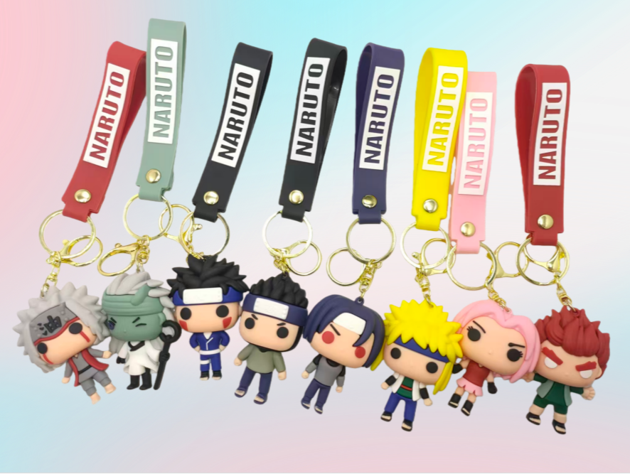 Spot keychain Cartoon Cute Creative 3D Soft PVC Rubber Keychain pic 1