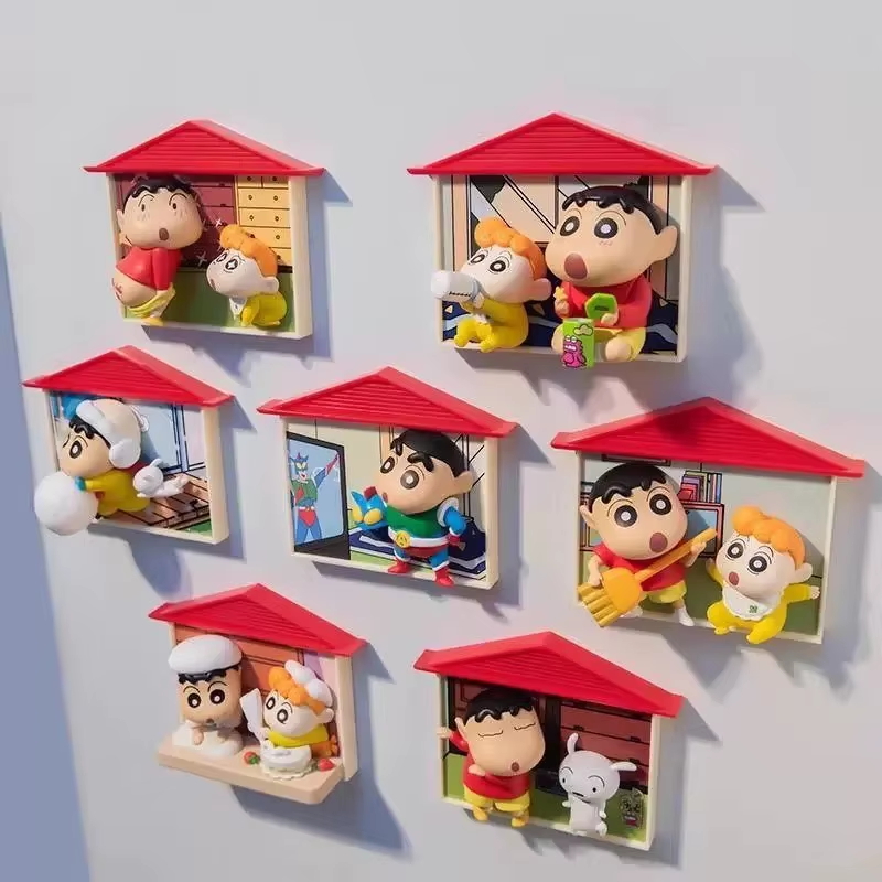 Factory Custom Cute Creative PVC Crayon Shin-chan Fridge Magnets pic 1