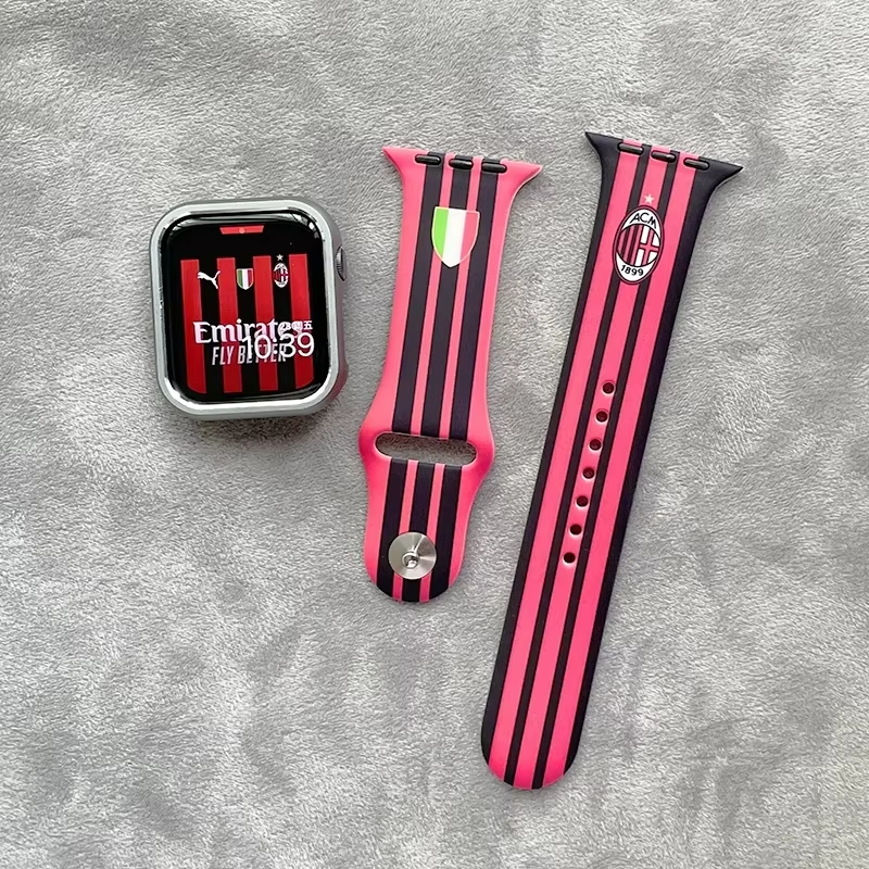 Custom Football New Iwatch Strap Rubber Watch Band Strap pic 5