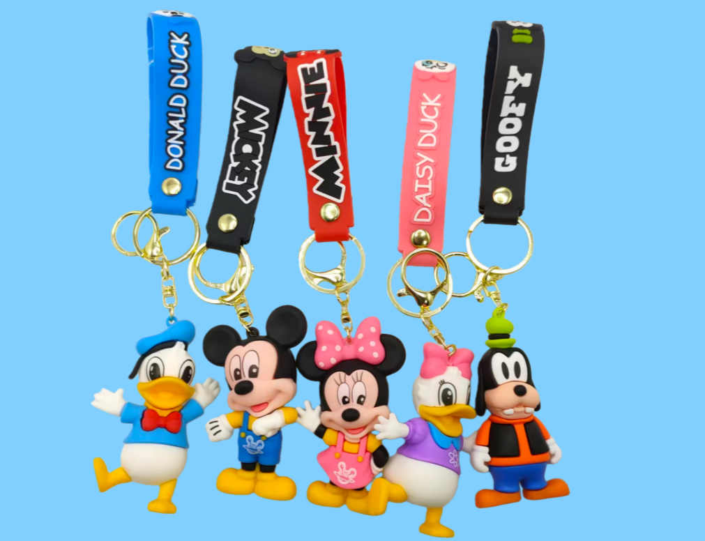 Spot Rubber Cartoon keychain Creative 3D Soft PVC Keychain pic 4