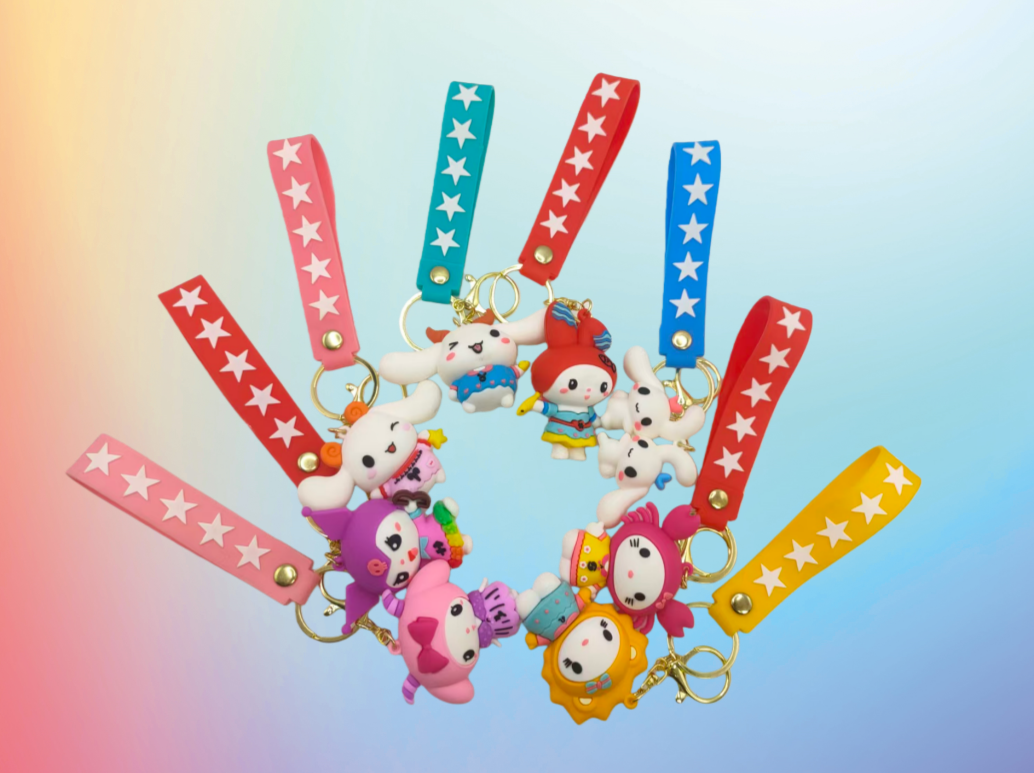 Spot keychain Creative 3D Soft PVC Keychain pic 2