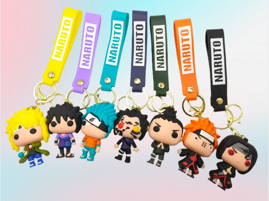 Spot keychain Cartoon Cute Creative 3D Soft PVC Rubber Keychain pic 3