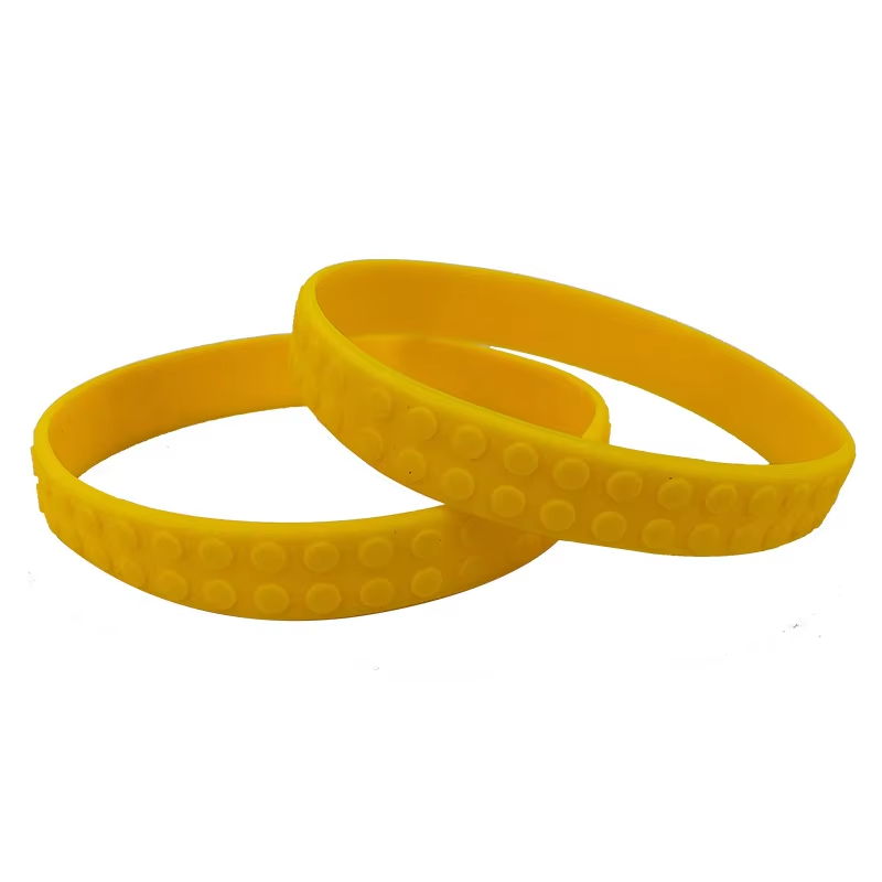 Factory Customized With logo Custom Wristband  Silicone Building Block Wristband  pic 4