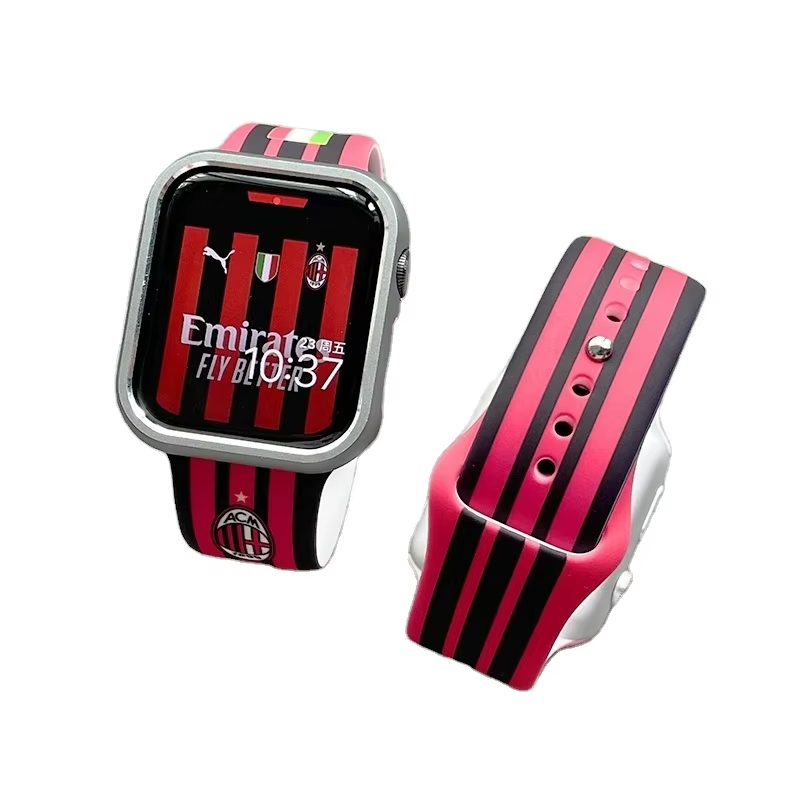 Custom Football New Iwatch Strap Rubber Watch Band Strap pic 6