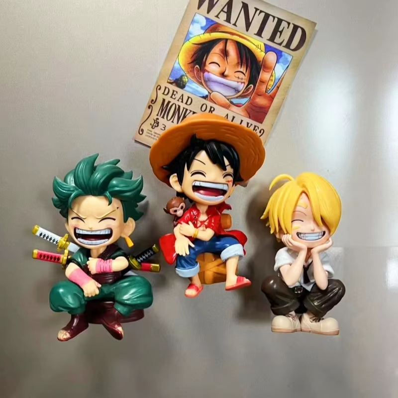 Factory Custom Cute Creative PVC One Piece Fridge Magnets Refrigerator Stickers pic 1