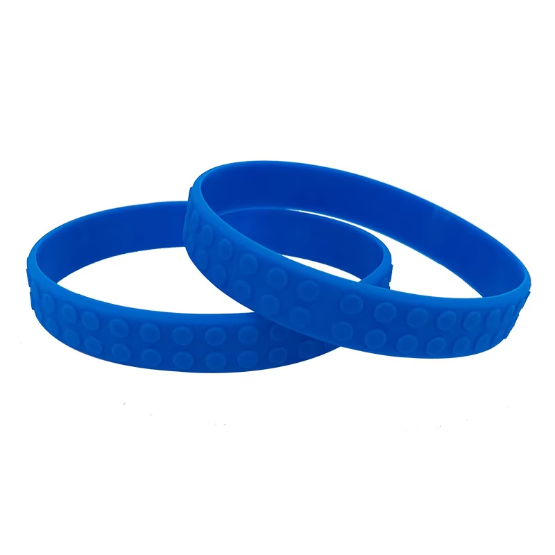 Factory Customized With logo Custom Wristband  Silicone Building Block Wristband  pic 3