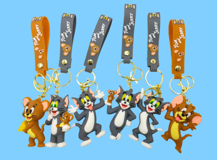 Hot Sale Spot keychain Creative 3D Soft PVC Rubber Keychain. pic 1