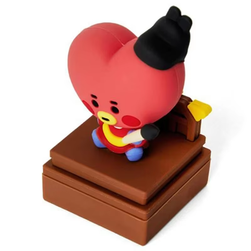 Factory Custom 3D Doll PVC Silicone Seal Cartoon Korea Small Seal Figurine Ornament Cartoon Stationery Account Decoration Seal