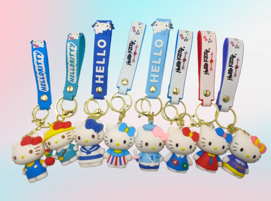Spot keychain Creative Cute 3D Soft PVC Keychain pic 2