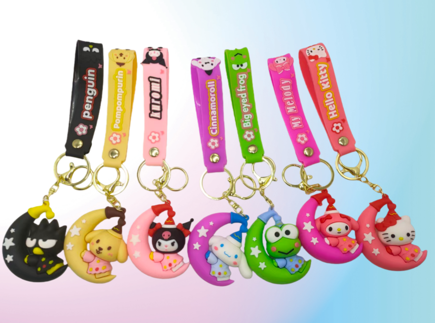 Spot keychain Creative 3D Soft PVC Keychain pic 3