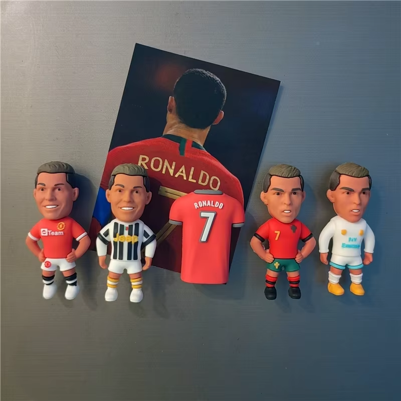 Custom High Quality 3D Rubber Soft Pvc Football Stars Refrigerator Fridge Magnet pic 5