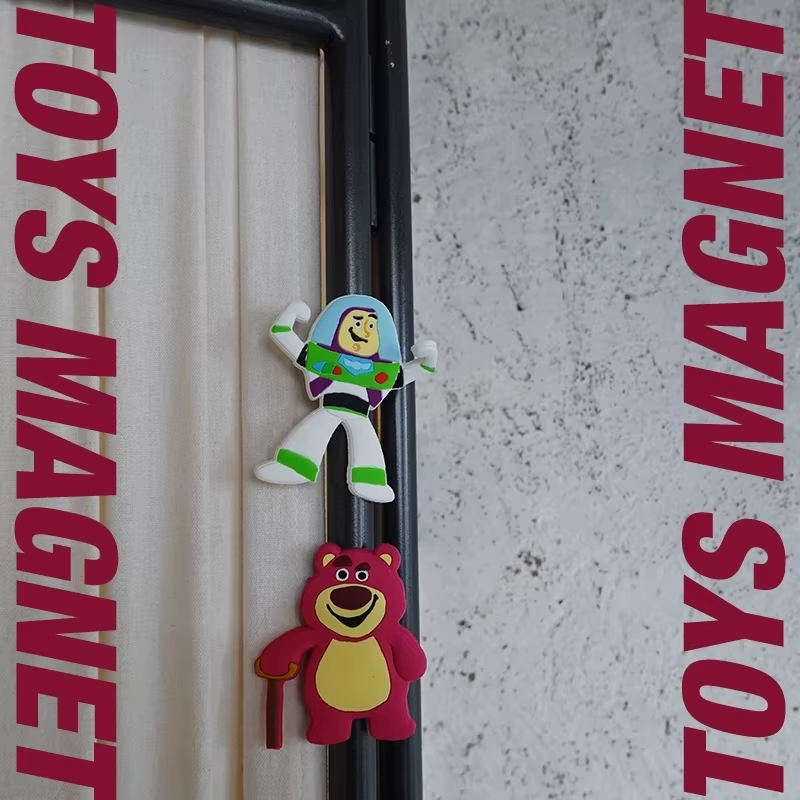 Custom 3D PVC Bass Lightyear Strawberry Bear Refrigerator Fridge Magnet  pic 3